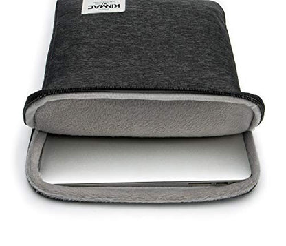 Kinmac 360° Protective Vertical Laptop Sleeve Case Cover Bag with Pocket for MacBook Air 13 inch,iPad Pro 13" and 12.5-13.3 inch HP Lenovo Dell ASUS Acer Laptop Computer (Black) - color: Black, size: 12.5 inch-13.3 inch