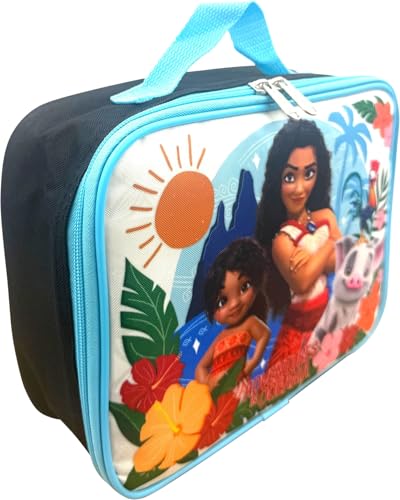 Disney Licensed Kid's Insulated Lunch Box (Moana Black-Blue) - color: Moana Black-Blue