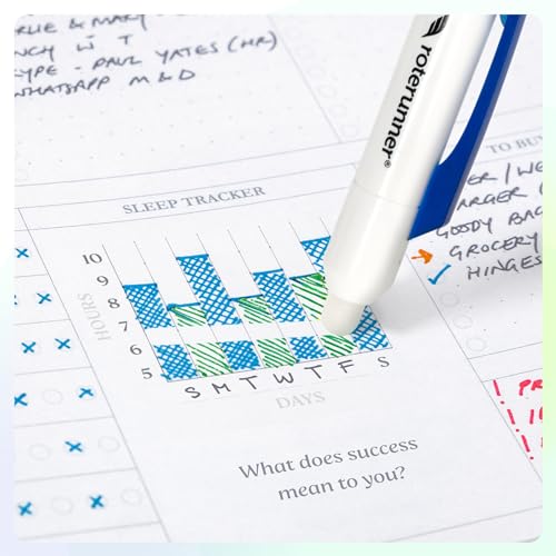 Roterunner 8 Multicolor Erasable Gel Pens with Ink Refills 0.7mm Retractable Fine Point Smooth Planner Pens Eraser Pen for Coloring for Adults (White Casing) - style: White Casing