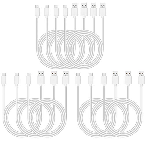 Smays Bulk USB C Cable 10-Pack, Type C Charging Cord White 3ft - color: White, size: 3 Feet