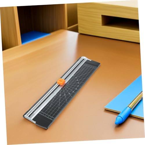 Ipetboom 2pcs Foldable Paper Cutter Portable Desktop Trimmer with Protective Blade Cover for Crafting Scrapbooking Cardstock Labels Photos Compact and Space-Saving Design
