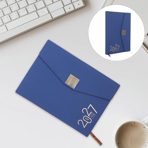 SEWACC A5 Daily Schedule Notebook 2027 with Tri Fold Construction, Ink Bleed Resistant Portable Planner for Students and Professionals, for Academic Daily Agenda and Personal Productivity