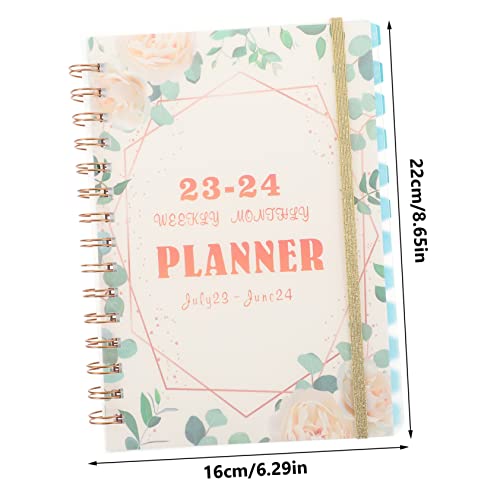 Academic Planner Notebook for Daily Scheduling Multi-function Spiral Calendar Notes Section Portable Organizer for Students and Professionals