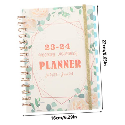 Academic Planner Notebook for Daily Scheduling Multi-function Spiral Calendar Notes Section Portable Organizer for Students and Professionals