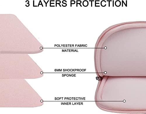 Laptop Case 14 inch, Durable Carrying Sleeve Bag Shockproof Protective Case Cover, Handbags Briefcase Laptop Bag Compatible with 14" MacBook Air/Pro HP Asus Lenovo Notebook Computer, Pink - color: Pink, size: 14 inch