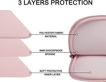 Laptop Case 14 inch, Durable Carrying Sleeve Bag Shockproof Protective Case Cover, Handbags Briefcase Laptop Bag Compatible with 14" MacBook Air/Pro HP Asus Lenovo Notebook Computer, Pink - color: Pink, size: 14 inch