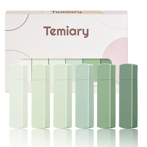 Temiary 6Pcs Mini White Correction Tapes, Quick Dry Smooth Pull Out for Writing, Aesthetic Cute Correction Tape Set Easy To Use for Students School Office Supplies (Green) - color: Green