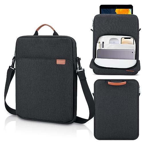 12.9-14 Inch Tablet Sleeve Case for 14.6" Samsung Galaxy Tab S11 S10 S9 S8 Ultra, iPad Pro 13" 12.9"/Air M2 M3 M4,MacBook Air 13"/MacBook Pro 14" M5 M4 M3 Shoulder Bag,Surface Pro 11 Carrying Bag-Grey - color: Grey