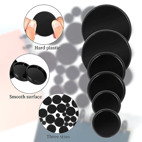 36 Pieces (2",1-3/8",1") Black Discbound Discs Plastic Binder Rings Expansion Discs Notebooks Planner Discs Binder Accessories Disc Binder System Book Binding Discs for Planner Scrapbooking (Black) - color: Black
