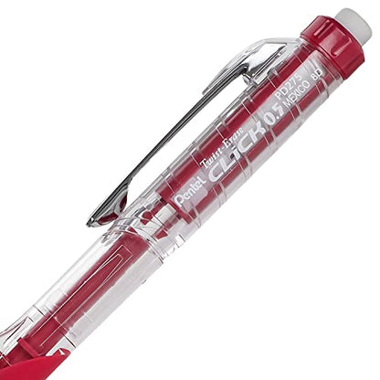 Pentel Twist-Erase Click Mechanical Pencil, (0.5mm), Assorted Barrels, 2 Eraser Refills and Lead, Color May Vary, Pack of 2 (PD275TLEBP2)
