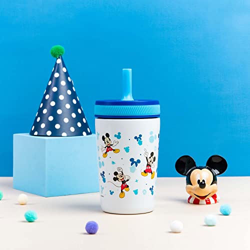Zak Designs Disney Kelso Toddler Cups For Travel or At Home, 12oz Vacuum Insulated Stainless Steel Sippy Cup With Leak-Proof Design is Perfect For Kids (Mickey Mouse) - color: Mickey