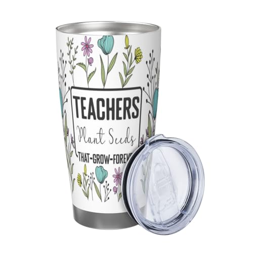 Teacher Appreciation Gifts for Women Teachers, Coffee Tumbler Water Bottle - Stainless Steel Travel Mug, 20oz - style: Teacher