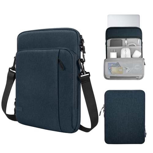 MoKo 13.3-14 Inch Laptop Sleeve Bag Carrying Case with Accessory Pocket | Fits MacBook Pro 14-inch M3/M2, MacBook Pro 13-inch M2/M1, MacBook Air 13.6-inch M2 and Surface Pro 9/8 13-inch, Indigo - color: Indigo, size: 13.3-14 Inch