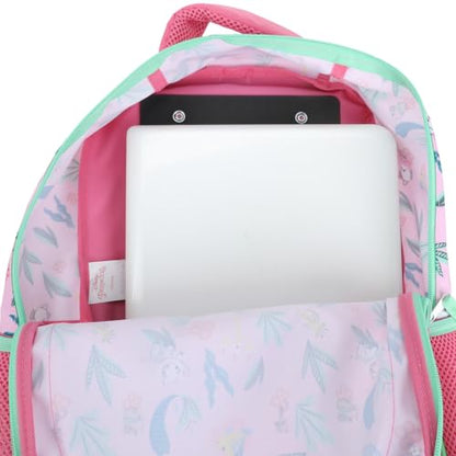 Disney 16" Princesses Girls Rolling Backpack with Adjustable Handle - color: Pink