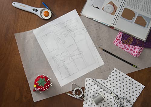 Bienfang Sketching & Tracing Paper Roll, White, 12 Inches x 20 Yards - for Drawing, Trace, Sketch, Sewing Pattern - size: 12 in. x 20 yd.
