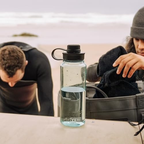 YETI Yonder Water Bottle with Yonder Tether Cap, Lightweight, Leakproof and BPA-Free - color: Seafoam, size: 34 Ounces