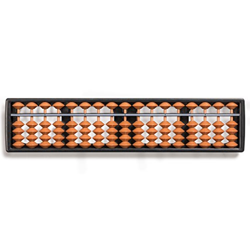 Yellow Mountain Imports Digit Standard Abacus 10.5 Inches - Professional 17 Column Soroban Calculator (Functional and Educational Learning Tool) - size: 10.5 inch