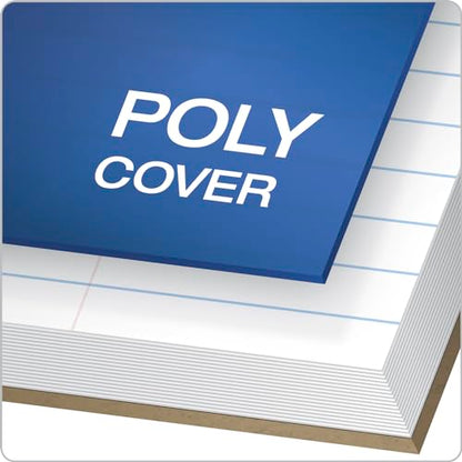 Oxford Spiral Notebooks, 1 Subject, College Ruled Paper, Durable Plastic Cover, 100 Sheets, Durable Divider Pocket, 3-Hole Punch, 3 Pack, Red, Black and Blue (10390)