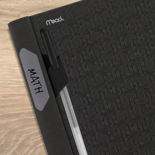 Five Star Advance Spiral Notebook + Study App, 3 Subject, College Ruled Paper, 8-1/2" x 11", 150 Sheets, Spiral Guard, Movable Tabbed Dividers, Black (73132) - color: Black, size: Pack of 1