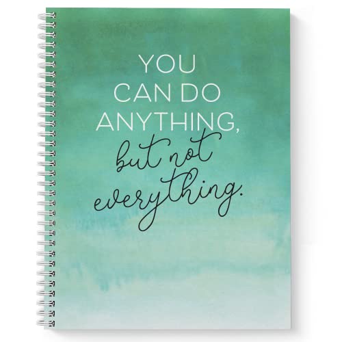 Gotcha Covered Notebooks Softcover Not Everything 8.5" x 11" Motivational Spiral Notebook/Journal, 120 Checklist Pages, Durable Gloss Laminated Cover, White Wire-o Spiral. Made in the USA - color: Not Everything