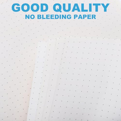 PATIKIL B5 Dot Grid Paper 9-Ring Binder Loose Leaf Planner Filler Paper Planner Inserts, 80 Sheets/160 Pages, Lined - size: B5, style: Dot Grid