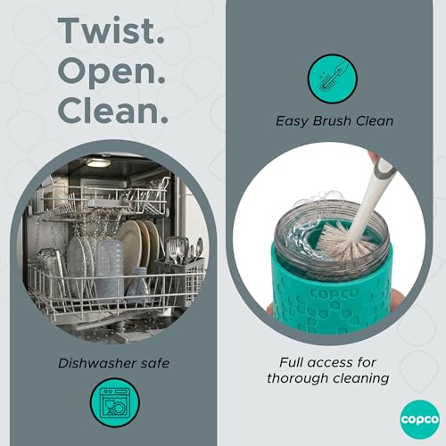 Copco Hydra Water Bottle 16.9 oz - Gray & Teal, Set of 2 - color: Gray/Teal