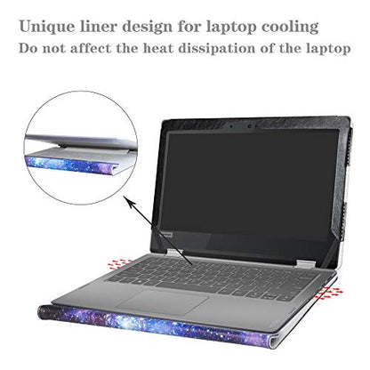 Protective Case for Lenovo Flex 6 11 6-11IGM/Flex 4 11 4-1130,Case for HP Chromebook 11 G8 G9 EE/Chromebook X360 11 G3 EE/ProBook X360 Fortis 11 G9(Not fit Flex 3 11) 11.6",Galaxy - color: Galaxy