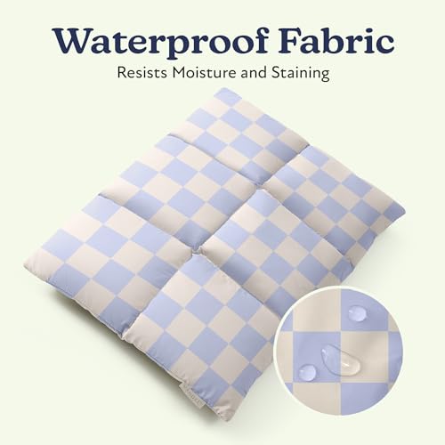 Vandel Puffy Laptop Sleeve 13 inch - 14 inch Waterproof Laptop Sleeve Case, Compatible with 13 inch MacBook Air/Pro 13 / MacBook Pro 14, iPad Pro 12.9, 13.3 in HP Dell, Air Case, Computer Bag Cover - color: s. Grid Blue Checker