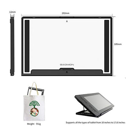 GAOMON GMS01 Universal Adjustable Tablet Stand PD1161/PD156PRO and Other Pads/Art Tablets/Books Less Than 12mm Thickness
