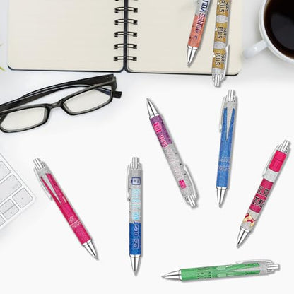 Idealmuzik 8 Nurse Ballpoint Pens,Gift for Nurse Week, Lovely Cartoon Cute Retractable Nursing Funny Ink for Medical Assistants Students Workers Office Appreciation Gifts - style: Nurse