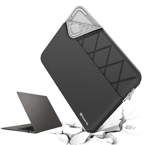 Smatree Laptop Sleeve for 15.6 inch Samsung Galaxy Book5/2 pro | for 15.6 inch Samsung GalaxyBook4/3 360,GalaxyBook4 Edge,Copilot+PC/Book4/Book3,Protective Case with Pocket(E634) - color: Elite-Black, size: for Samsung 15inch Galaxy Book(E634)