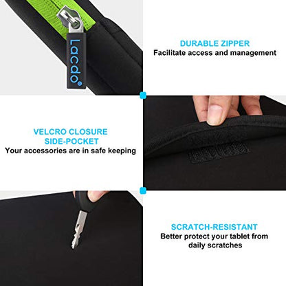 Lacdo Tablet Sleeve Case for 13 inch New iPad Air M4 M3 M2 2026-2024, 13 inch iPad Pro M5 M4 2025-2024, 12.9 inch iPad Pro 6 5 4 3 with Magic Keyboard and Smart Keyboard Folio Protective Bag, Green - color: Green, size: 12-13 Inch