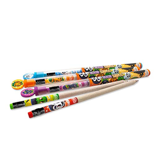 Halloween Smencils Cylinder - HB #2 Scented Smelly Pencils, 50 Count - Gifts for Kids, Party Favors, Classroom Rewards - color: Halloween