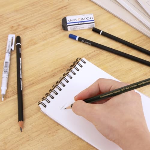 Hartem - Drawing Paper | Wirebound Pad of 60 Sheets | 90g/m2 Weight | Size A6 (14,8 x 10,5 cm) - Artist Paper for Adults and Students - Sketch Book, Mixed Media, Markers and Art Journaling - size: A6 (14,8 x 10,5 cm)