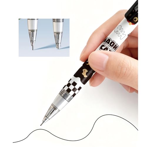 MOZXIRZ 4 Pcs Cute Mechanical Pencils with Eraser 0.5mm Cartoon Cat Mechanical Pencil School Pencil for Women (6pcs Cat) - color: 6pcs Cat
