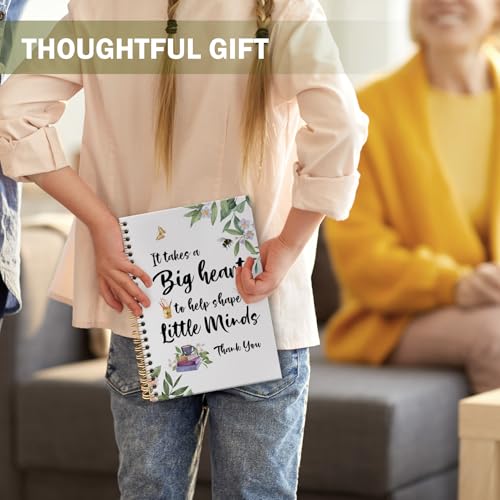 Teacher Appreciation Gifts Spiral Notebook Journal, End of Year Teacher Graduation Gifts for Teachers Journal for Notes Planning, Maestra for Notes Taking, 5.5 X 8.3 Inch - color: Thank you02