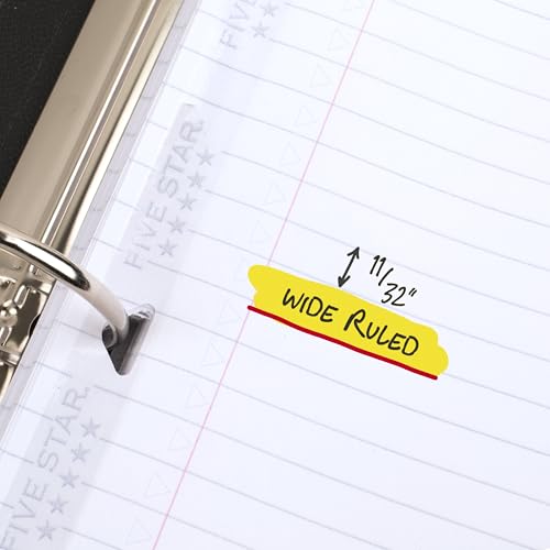 Five Star Loose Leaf Paper + Study App, Wide Ruled Filler Notebook Paper, Reinforced, Fights Ink Bleed, 8" x 10-1/2", 200 Sheets (150039) - size: 200 Sheets