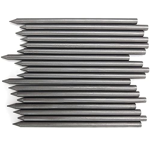 June Gold 5.6 mm, 18 Lead Refills, 2B, 120 mm Length, Sturdy Carrying Case | Extreme Bold Thickness, Sketching, Shading, Blending, Construction, Carpentry - color: 2b Graphite, style: 5.6 mm