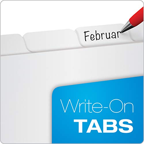 Oxford Binder Dividers for 3 Ring Binders, 8-Tab Dividers, Write On Tabs, White Paper, 10 Count (Pack of 10) - size: 8-Tab, 10 Sets (Pack of 10)