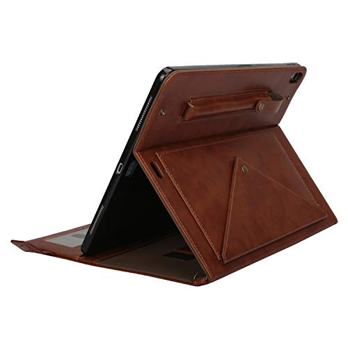 Handbag Case for iPad Mini 7.9" Series, iPad Mini 4/Mini 5 Case, Techcircle Lightweight Folio Stand Crossbody Wallet Case with Pencil Holder, Hand Strap & Shoulder Strap Soft Protective Cover, Coffee - color: 01 Coffee, size: iPad Mini 5/4/3/2/1 7.9"