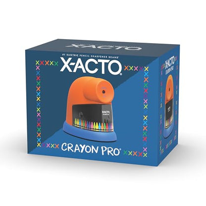 X-ACTO Crayon Pro Electric Sharpener, SafeStart Automatic Motor, 1 Count - Great for Home or School Classroom Use - size: 1 Count (Pack of 1)