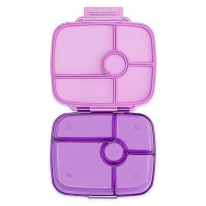 Yumbox Go Leakproof Bento Lunch Box, 5 Compartments, Kyoto Purple | Deep Portioned Tray | Removable Silicone Gasket | Lightweight Construction | Fits Most Lunch Bags | Easy-Clean Design - color: Kyoto Purple