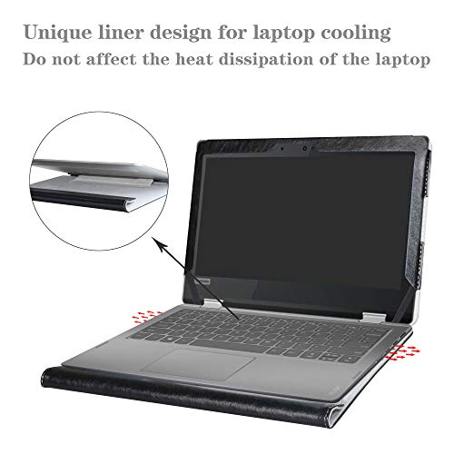 Protective Case for Lenovo Flex 6 11 6-11IGM/Flex 4 11 4-1130,Case for HP Chromebook 11 G8 G9 EE/Chromebook X360 11 G3 EE/ProBook X360 Fortis 11 G9(Not fit Flex 3 11) 11.6",Black - color: Black