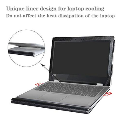 Protective Case for Lenovo Flex 6 11 6-11IGM/Flex 4 11 4-1130,Case for HP Chromebook 11 G8 G9 EE/Chromebook X360 11 G3 EE/ProBook X360 Fortis 11 G9(Not fit Flex 3 11) 11.6",Black - color: Black