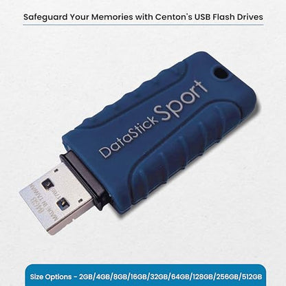 Water Resistant 64GB DataStick Sport by Centon, 10 Pack, USB 3.2 Gen1 Flash Drive Memory Stick for Storage and Backup - size: 64 GB, style: Pack of 10