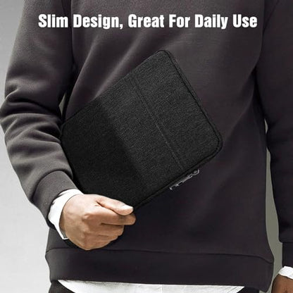 TiMOVO 8-9 Inch Tablet Sleeve with Pockets, Black | Fit iPad mini 7 (A17 Pro, 2024) / mini 6 (8.3", 2021) / 5/4/3/2/1, Portable Protective Carrying Bag Case - color: Black, size: 8-9 Inch