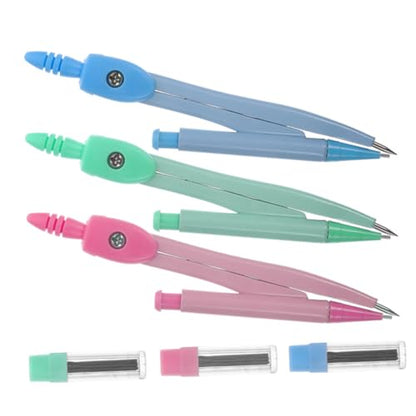 VILLCASE 9sets Portable Geometry Compasses for Students Circle Drawing Tools Accurate Math Drawing Kit for Art Design and Geometry