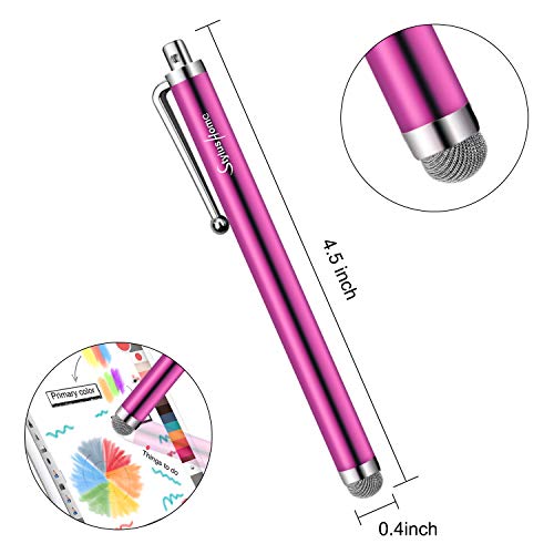 10 Pack Stylus Pens for Touch Screens, Mesh Fiber Tip for ipad iPhone | For Tablets Samsung All Precision Capacitive Universal Touch Screen Devices