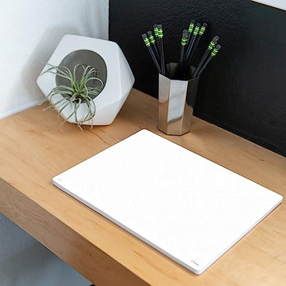 Notsu Dot Grid Notepads 8.5 x 11 inch, 2 Pack | Minimalist Dotted Memo Mouse Pads with Premium Thick Paper, Letter Size - size: 8.5" x 11", style: Dot Grid