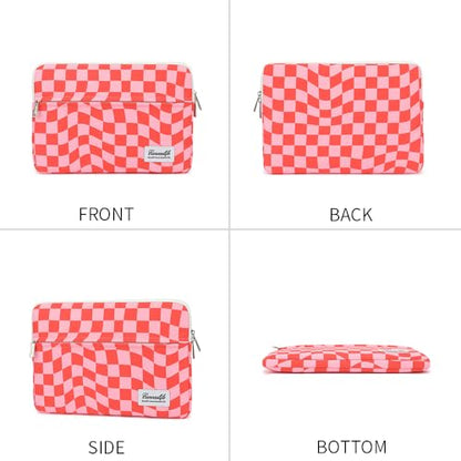 Canvaslife Patten Laptop Sleeve 14 inch 14.0 inch Laptop case Bag (Pink Check) - color: Pink Check, size: 14 inch / 14.0 inch
